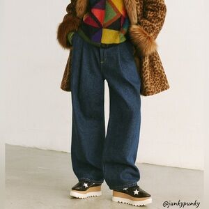 Stella McCartney made in Italy Black and White Star Platforms Pee Wee Herman